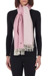Bruno Magli Cashmere Fringe Scarf In Pink