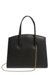 LITTLE LIFFNER MINI CHAINED MINIMAL LEATHER TOTE BAG