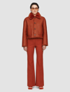 Joseph Reversible Shearling Alloway Coat In Cinnamon