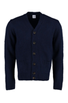 Aspesi Wool Cardigan In Blue