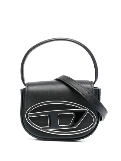 IetpShops Australia - logo-plaque mini bag Black - 'Dessau Mini