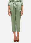 L Agence Roxy Paperbag Cargo Pant In Light Ivy In Green