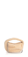 By Far Baby Cush Shearling Crossbody Bag In Multi