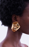Brandon Maxwell Knot Earrings In Gold