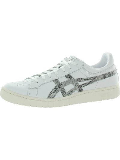 Asics Gel-ptg Womens Leather Flat Casual And Fashion Sneakers In White