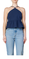 CIAO LUCIA FRANCA TOP IN BLUE