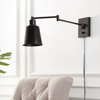 Jonathan Y Cary 5.75" Iron Contemporary Swing Arm Led Wall Sconce