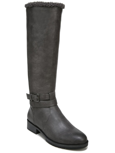 Naturalizer Garrison Cozy Womens Belted Tall Knee-high Boots In Grey