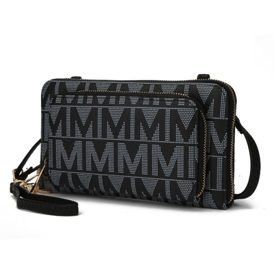 Mkf Collection By Mia K Dilma Wallet-cell Phone Crossbody Handbag In Black