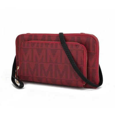 Mkf Collection By Mia K Dilma Wallet-cell Phone Crossbody Handbag In Red