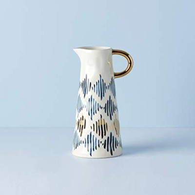 Lenox Blue Bay Medium Pitcher In Blue And White