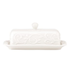 Lenox Dinnerware, Opal Innocence Carved Covered Butter Dish
