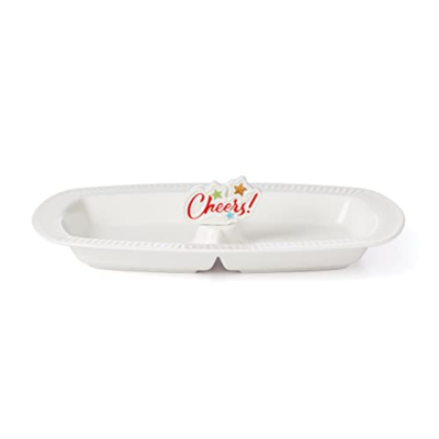 Lenox Profile Charm Tray With Cupcake Popper In White