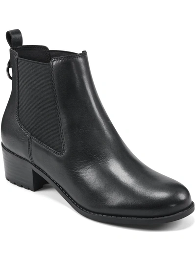 Easy Spirit Cabott Womens Stretch Pull-on Ankle Boots In Black