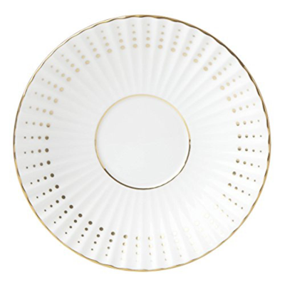 Lenox Golden Waterfall Tea Saucer In White
