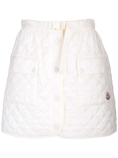 Moncler Quilted A In White