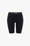 DSQUARED2 DSQUARED2 BLACK CROPPED LEGGINGS WITH LOGO