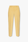 Jacquemus Yellow Side Slits Trousers In New