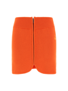 Isabel Marant Étoile Olgane Ribbed Miniskirt In Vermilion