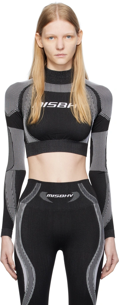 Misbhv Black Cropped Sport Top