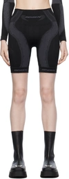 Misbhv Womens Muted Black Sport Logo-print Stretch-woven Shorts In Muted Black