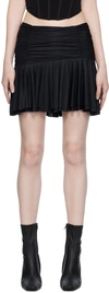 MISBHV BLACK RUCHED MINISKIRT