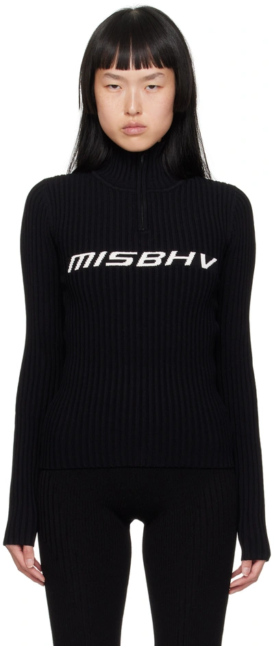 Misbhv Black Quarter-zip Ski Turtleneck