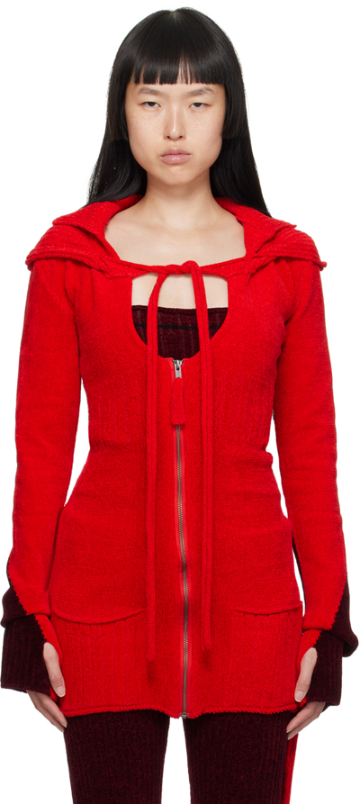 Ottolinger Knit Cardigan In Red