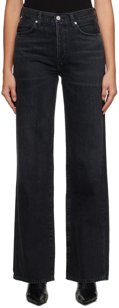 Citizen Of Humanity Black Annina Jeans In Anthrocite