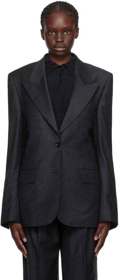 Bite Gray Ecole Blazer In Anthracite 0996