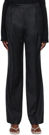 Bite Gray Ecole Trousers In Anthracite 0996