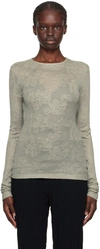 Bite Gray Chalet Long Sleeve T-shirt In Clay 4014