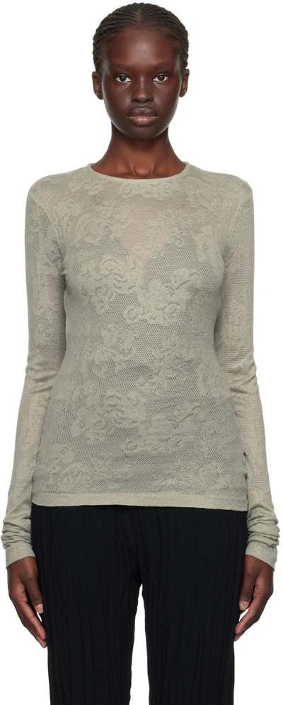 Bite Gray Chalet Long Sleeve T-shirt In Clay 4014