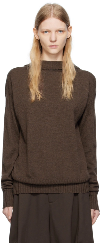 Edward Cuming Brown Twisted Sweater