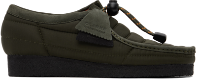Clarks Originals Wallabee Quilted Boots In Green