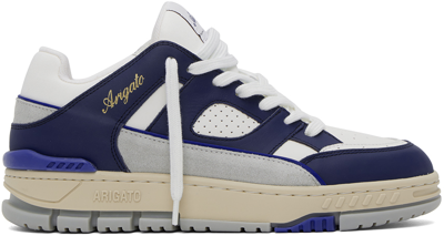 AXEL ARIGATO WHITE & NAVY AREA LO SNEAKERS