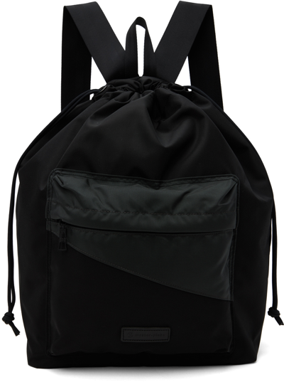 Master-piece Black Slant Backpack In Black/gray
