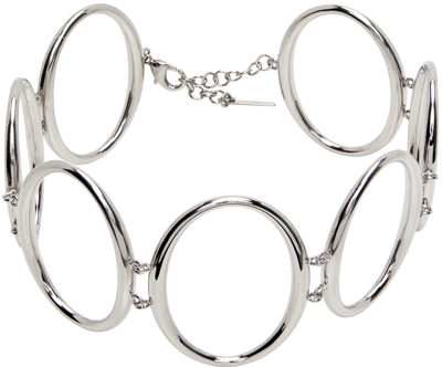 Hugo Kreit Silver Hoop Necklace