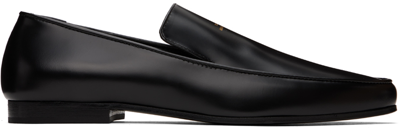 Totême Black 'the Oval' Loafers In Grey