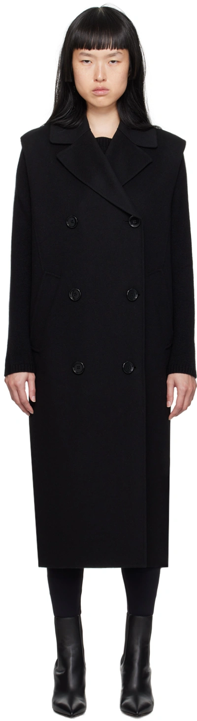 S Max Mara Black Giovanni Coat