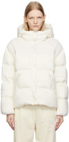 Moncler White Jaseur Down Jacket In 34 White