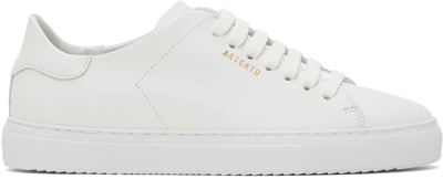 Axel Arigato Clean 90 White Sneakers With Printed Logo In Leather Woman