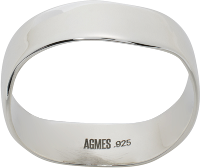 Agmes Silver Wave Ring