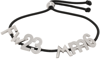 MM6 MAISON MARGIELA BLACK LETTER COLLECTION BRACELET