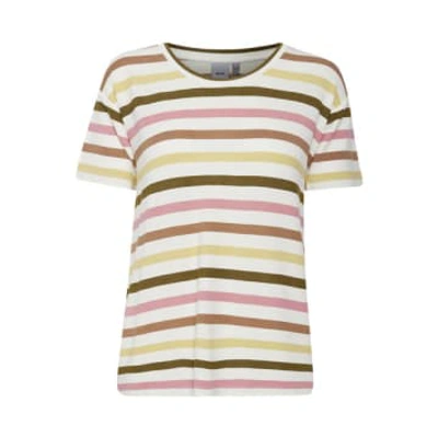 Mint Tea Boutique Ichi Uriella Stripy Tee In Green