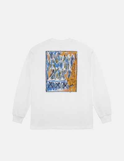 Polar Skate Co. Campfire Long Sleeve T-shirt In White