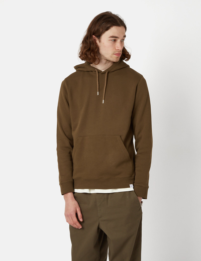 Norse Projects Vagn Classic Hooded Sweatshirt In Green