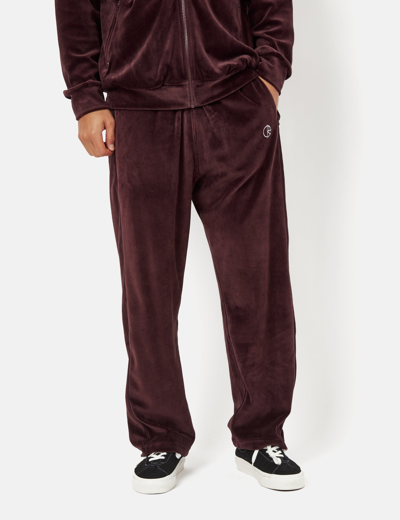 Polar Skate Co. Velour Track Pants In Red