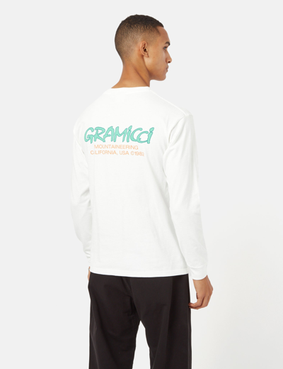 Gramicci Mountaineering Long Sleeve T-shirt In White