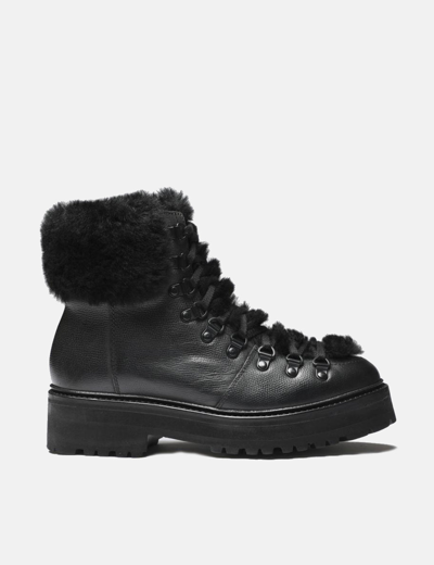 Grenson Womens  Nettie Hiker Boot (vintage Leather) In Black